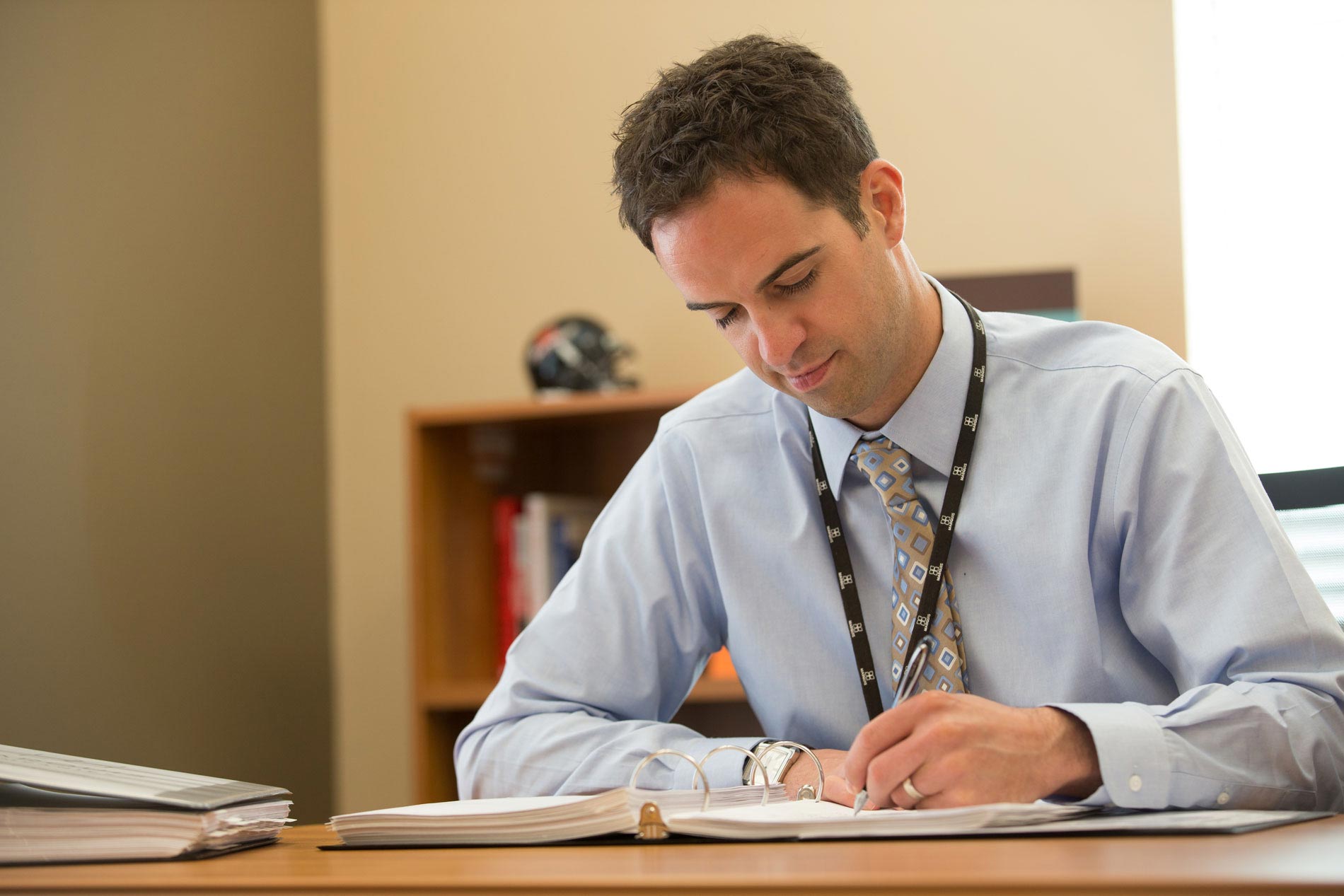 Staff member Working