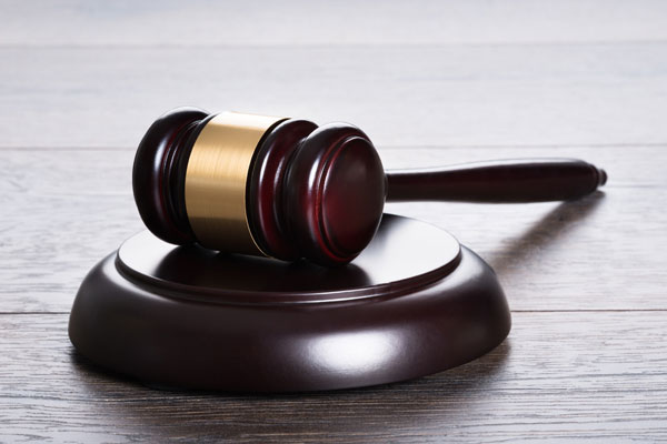 legal gavel resting on a desk