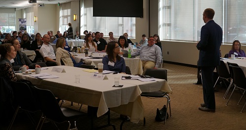 group of people at a seminar