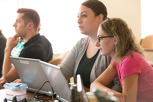 group of learners in a classroom