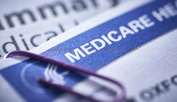 close up of Medicare card