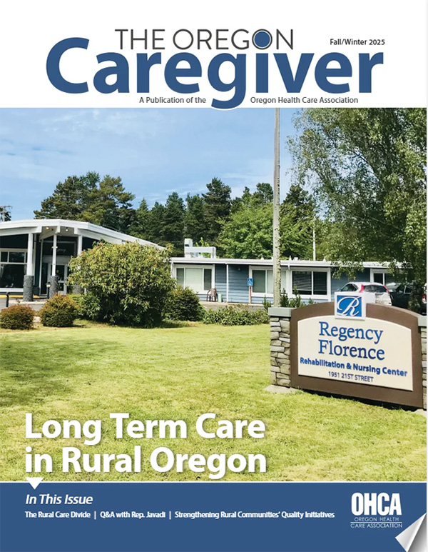 Oregon Caregiver Magazine cover